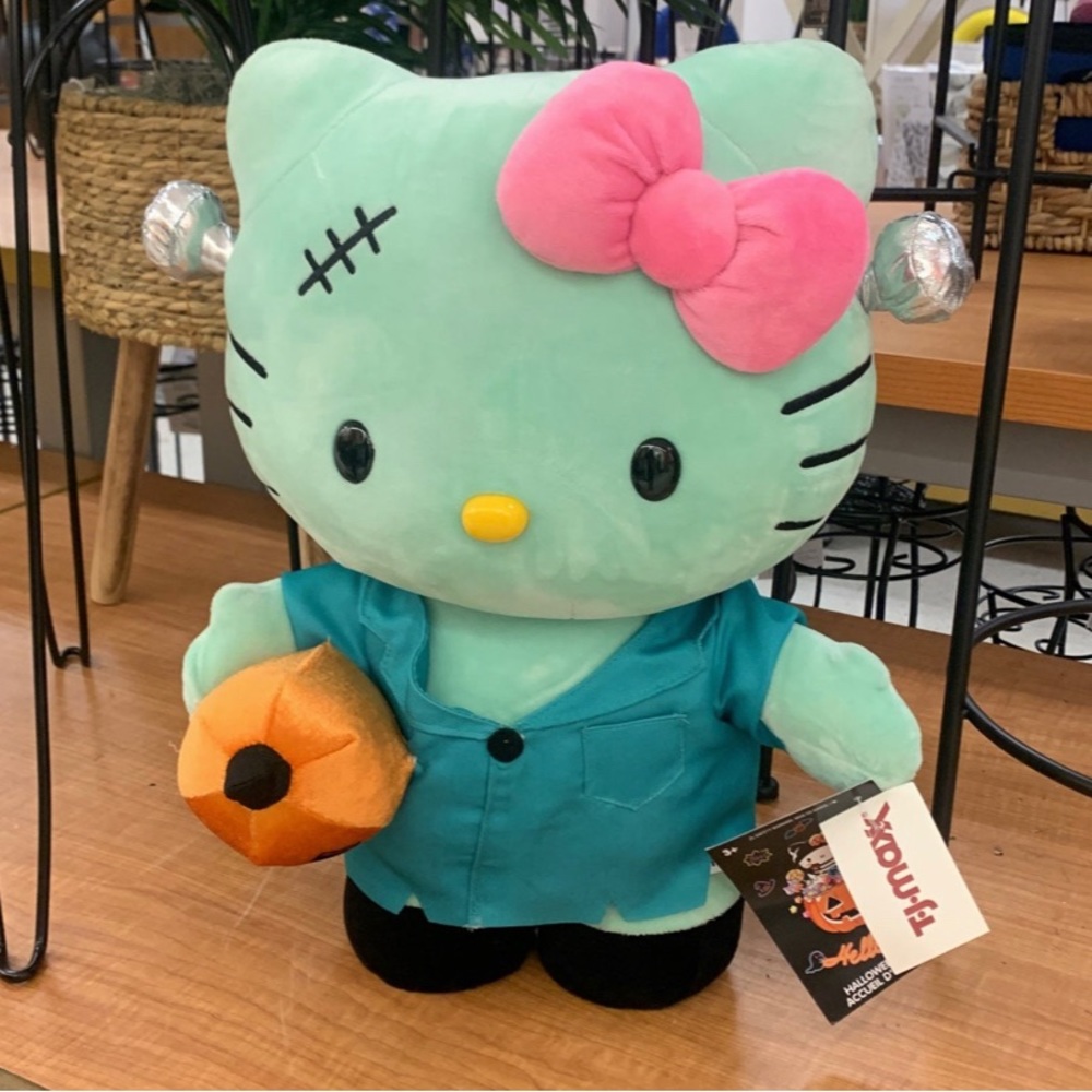 Hello Kitty Halloween Frankenstein Greeter